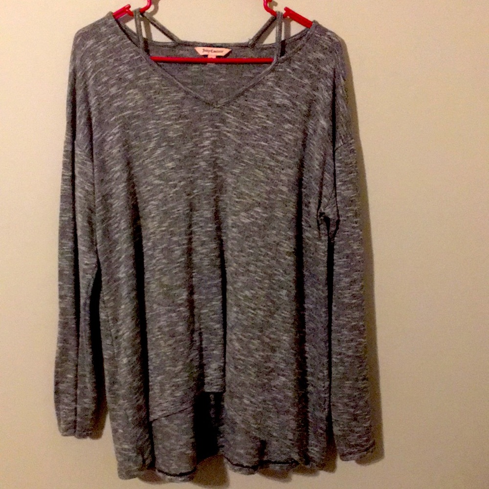 Gray Juicy Couture long sleeve t shirt